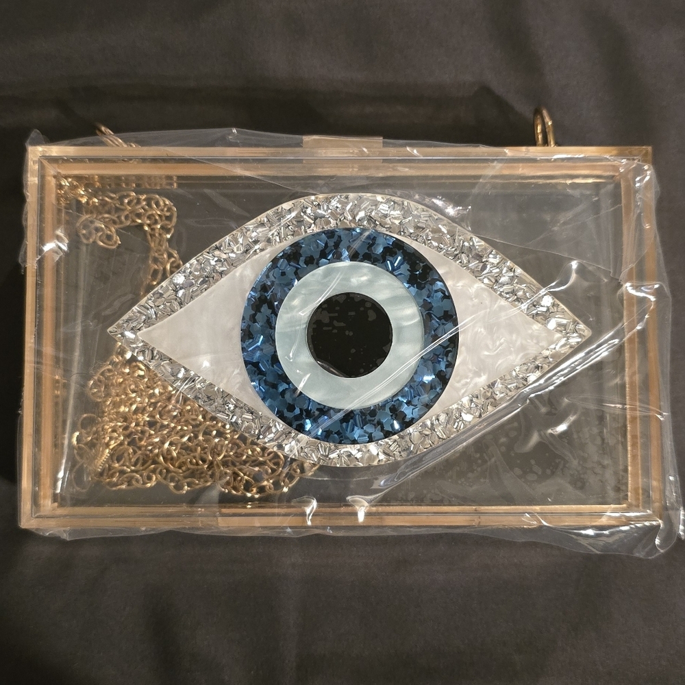 Eye Design Acrylic Clutch